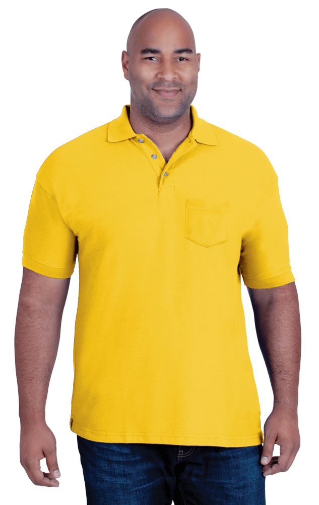 Blue Generation Men's 60/40 Teflon Pique Polo Shirt With Pocket-12
