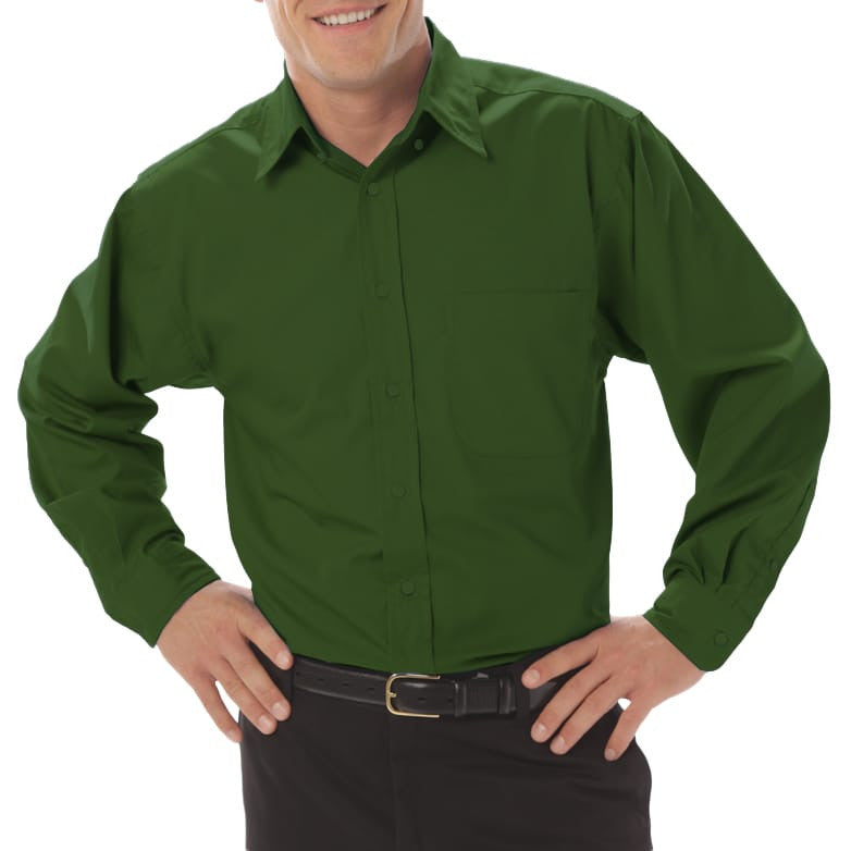 Blue Generation Men's Long Sleeve Fine Line Twill-4