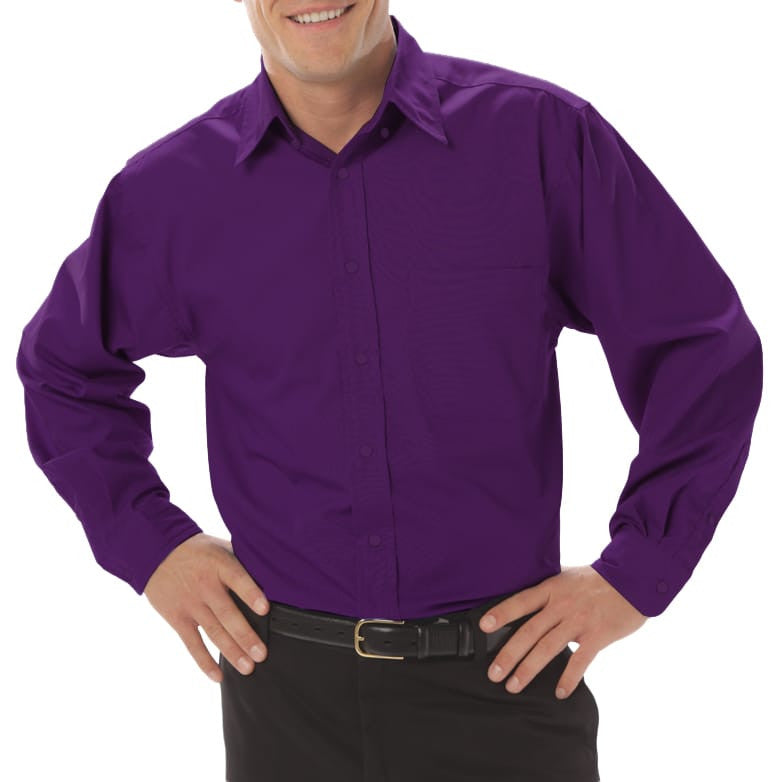 Blue Generation Men's Long Sleeve Fine Line Twill-8