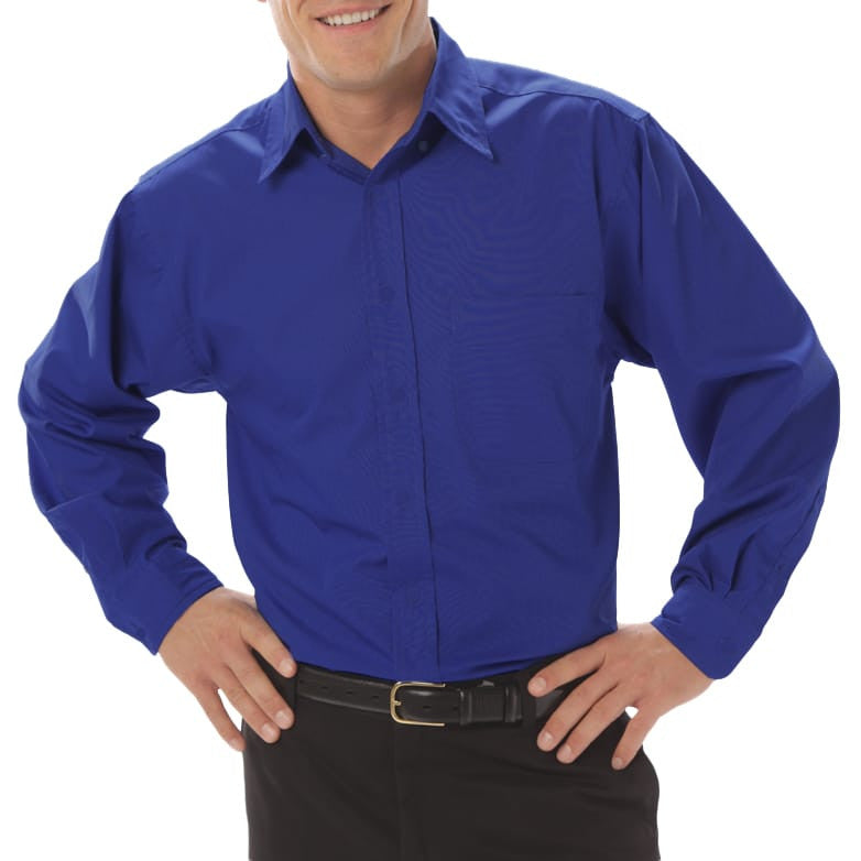 Blue Generation Men's Long Sleeve Fine Line Twill-10