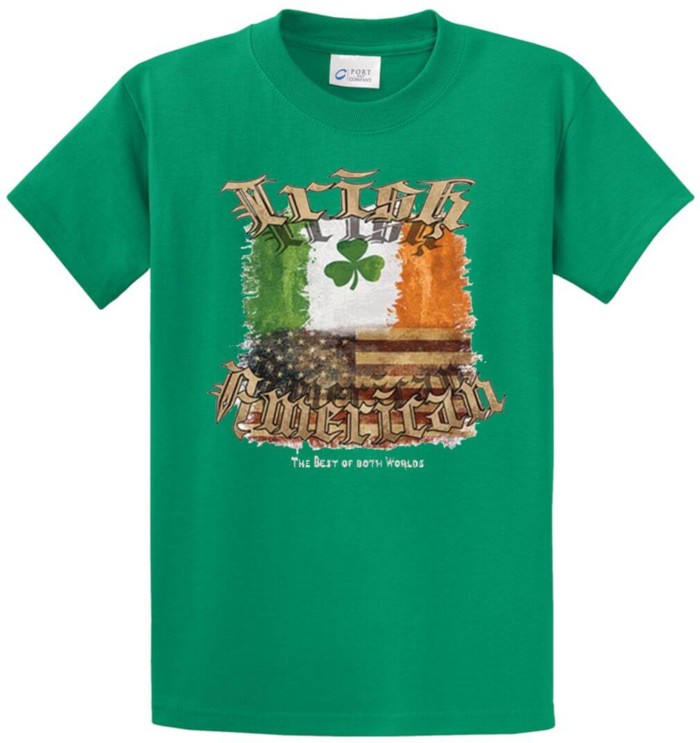 Irish American Printed Tee Shirt-1