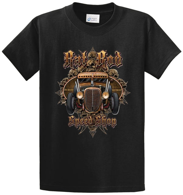 Rat Rod Speed Shop Printed Tee Shirt
