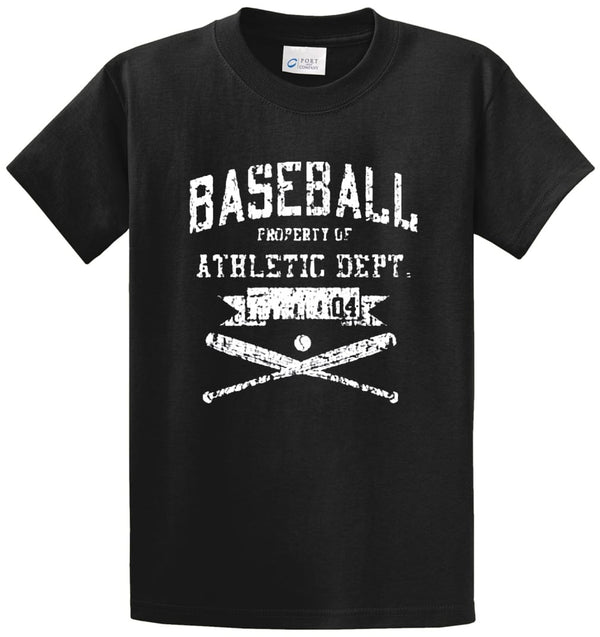 Baseball Athletic Dept Printed Tee Shirt