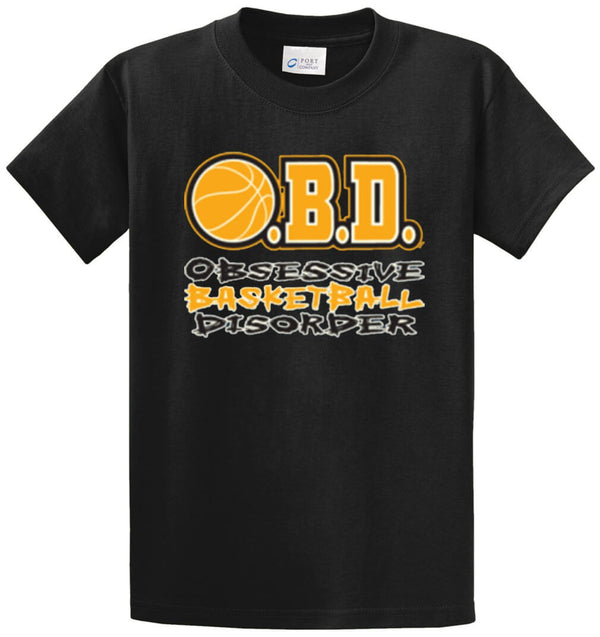 Obd Obsessive Basketball Disorder Printed Tee Shirt