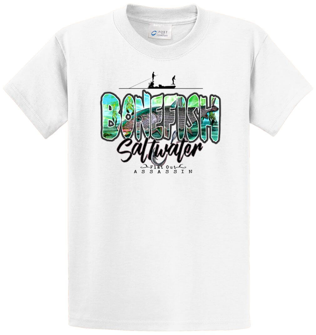 Bonefish - Saltwater Assassin Printed Tee Shirt-1