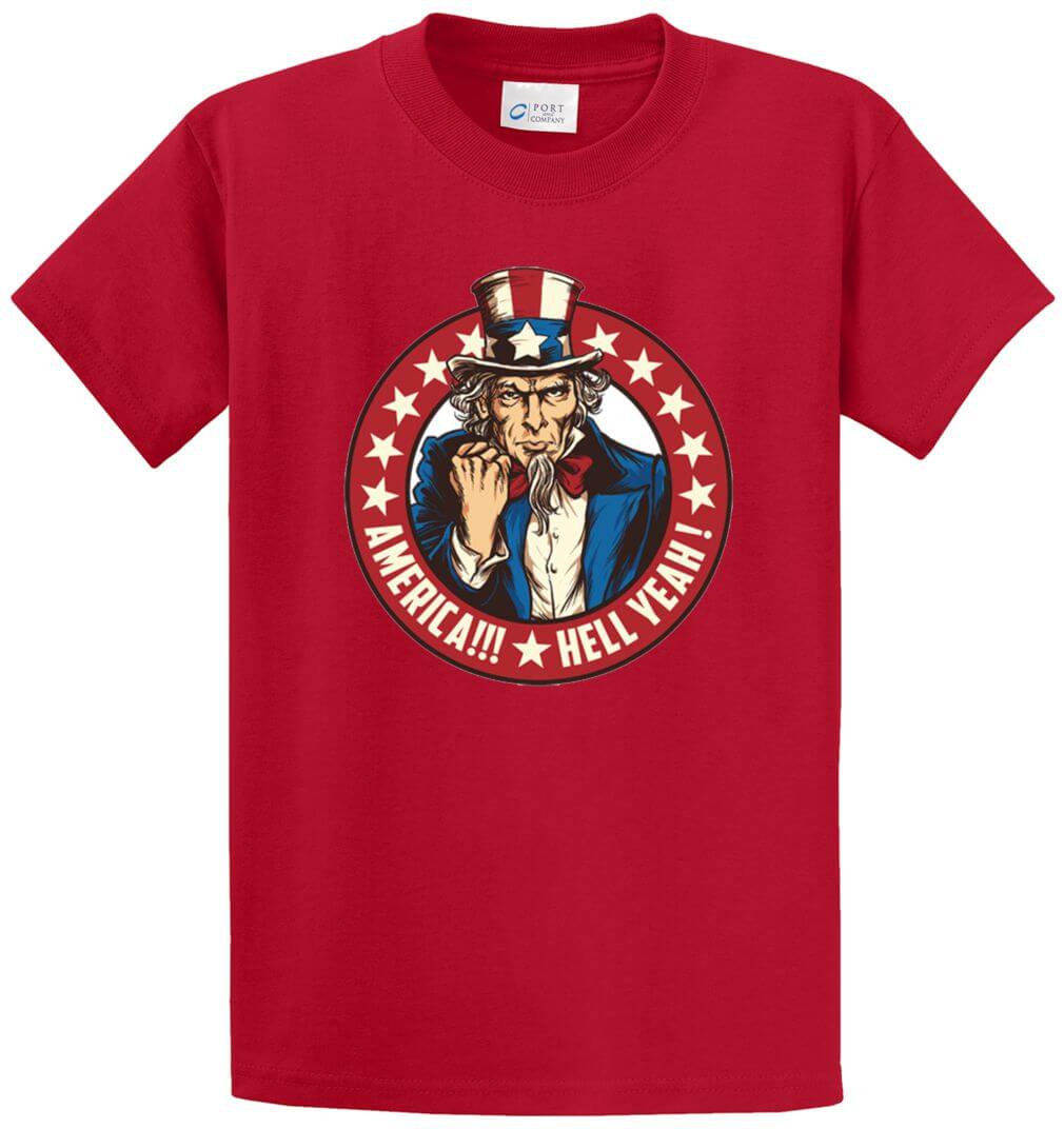 America Hell Yeah Printed Tee Shirt-1