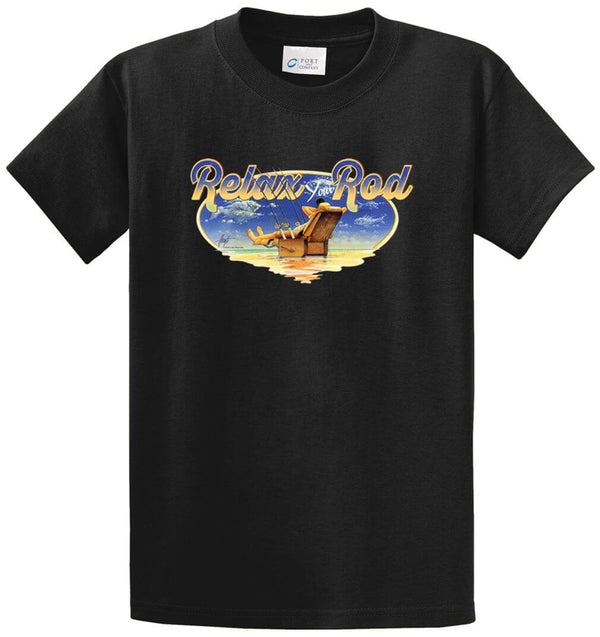 Relax Your Rod Printed Tee Shirt