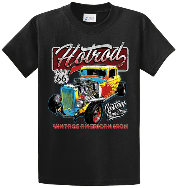 Vintage American Iron Hotrod Printed Tee Shirt