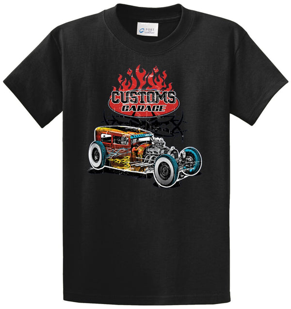 Customs Garage Printed Tee Shirt