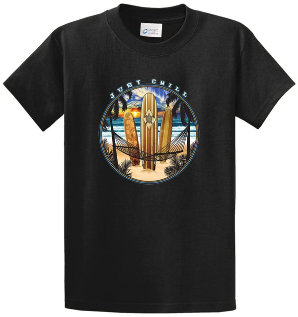 Just Chill Surf Printed Tee Shirt