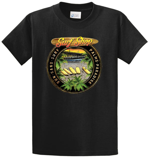 Surf Circle Printed Tee Shirt