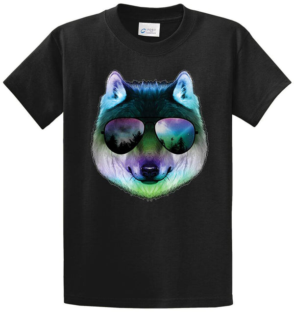 Night Wolf Printed Tee Shirt