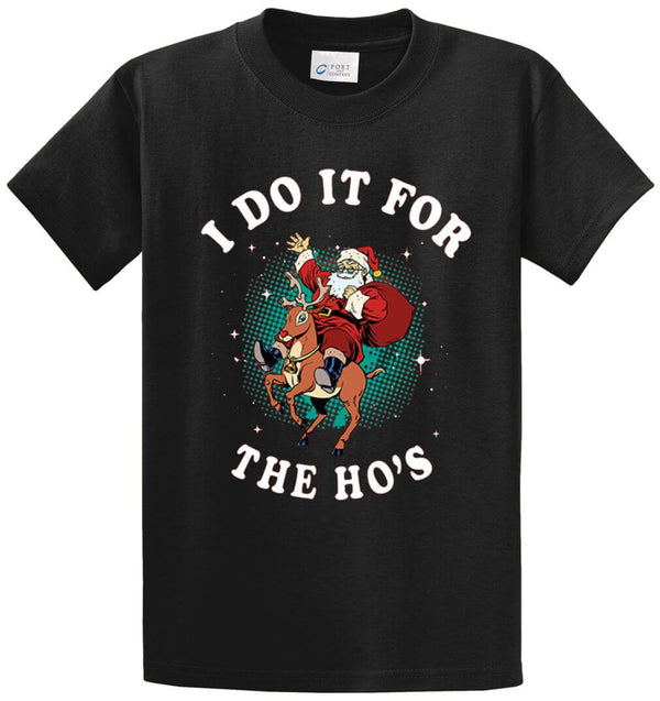 For The Ho’S Reindeer Printed Tee Shirt