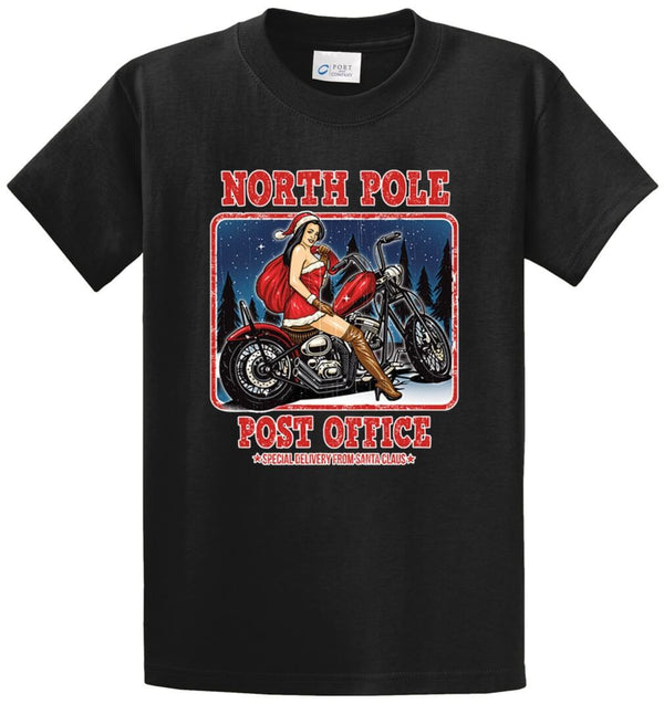 North Pole Post Office Printed Tee Shirt