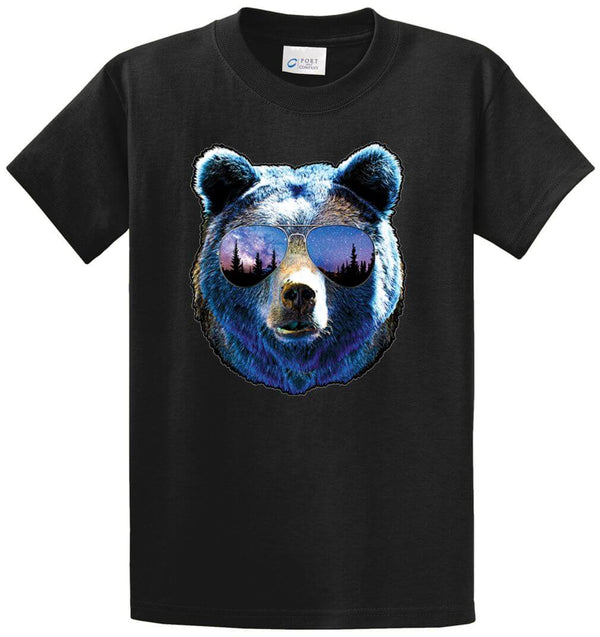 Bear Sunglasses Printed Tee Shirt