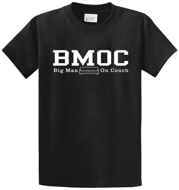 Big Man On Couch Printed Tee Shirt