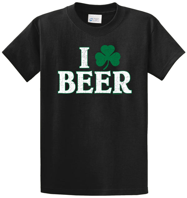 I Clover Beer Printed Tee Shirt