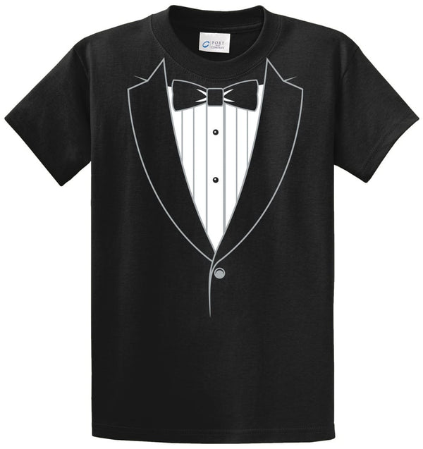 Black Tie Tuxedo Printed Tee Shirt