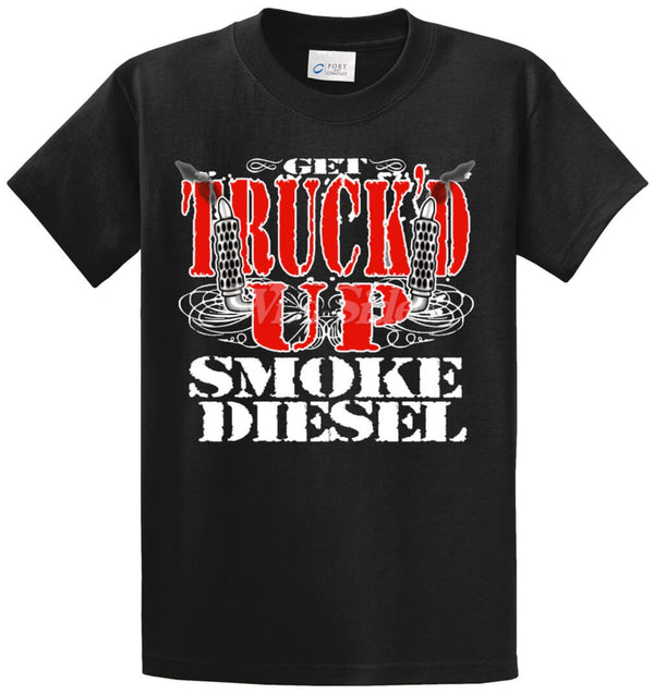 Get TruckD Up Smoke Diesel Printed Tee Shirt