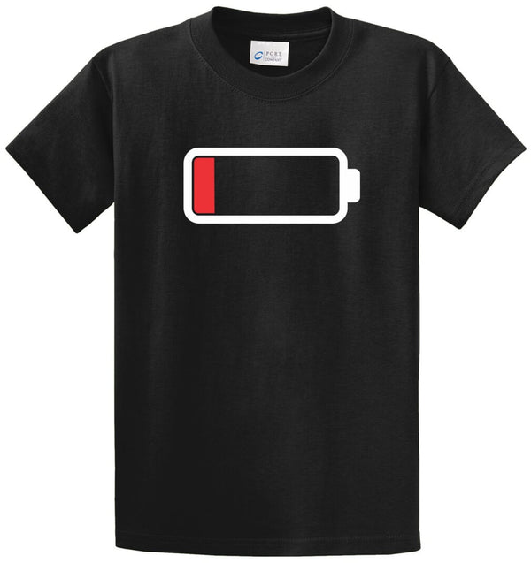 Low Battery Printed Tee Shirt