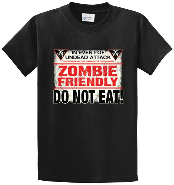 Zombie Friendly Printed Tee Shirt