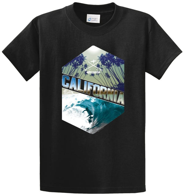Surfing California Printed Tee Shirt