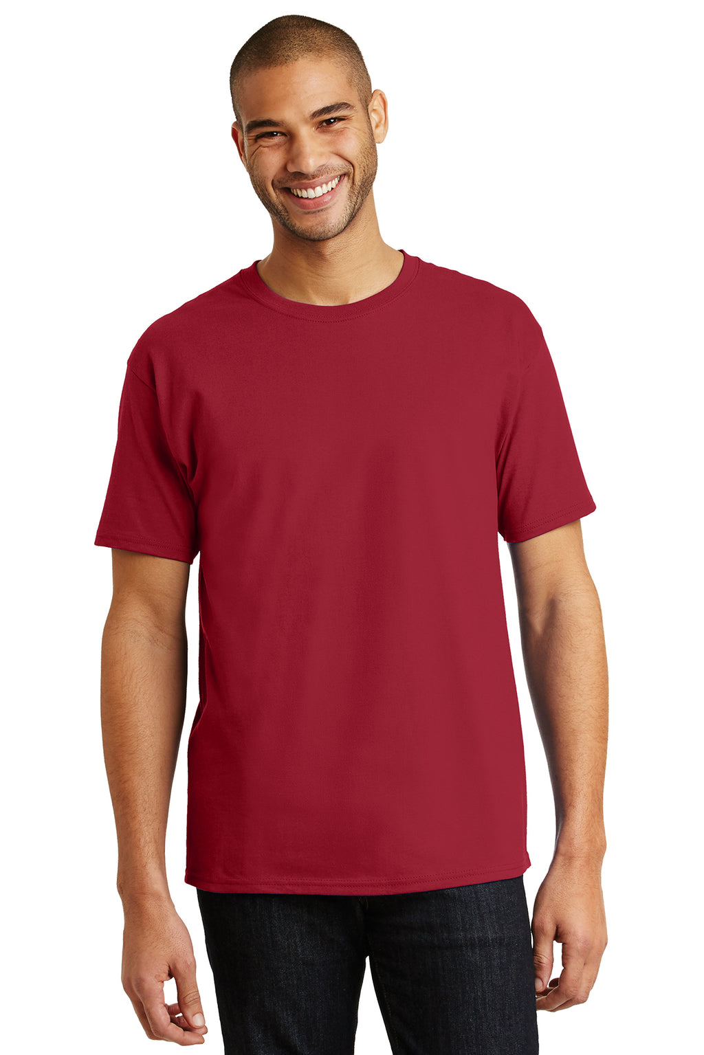 Hanes Heavyweight Cotton Crew Tee Shirt-5