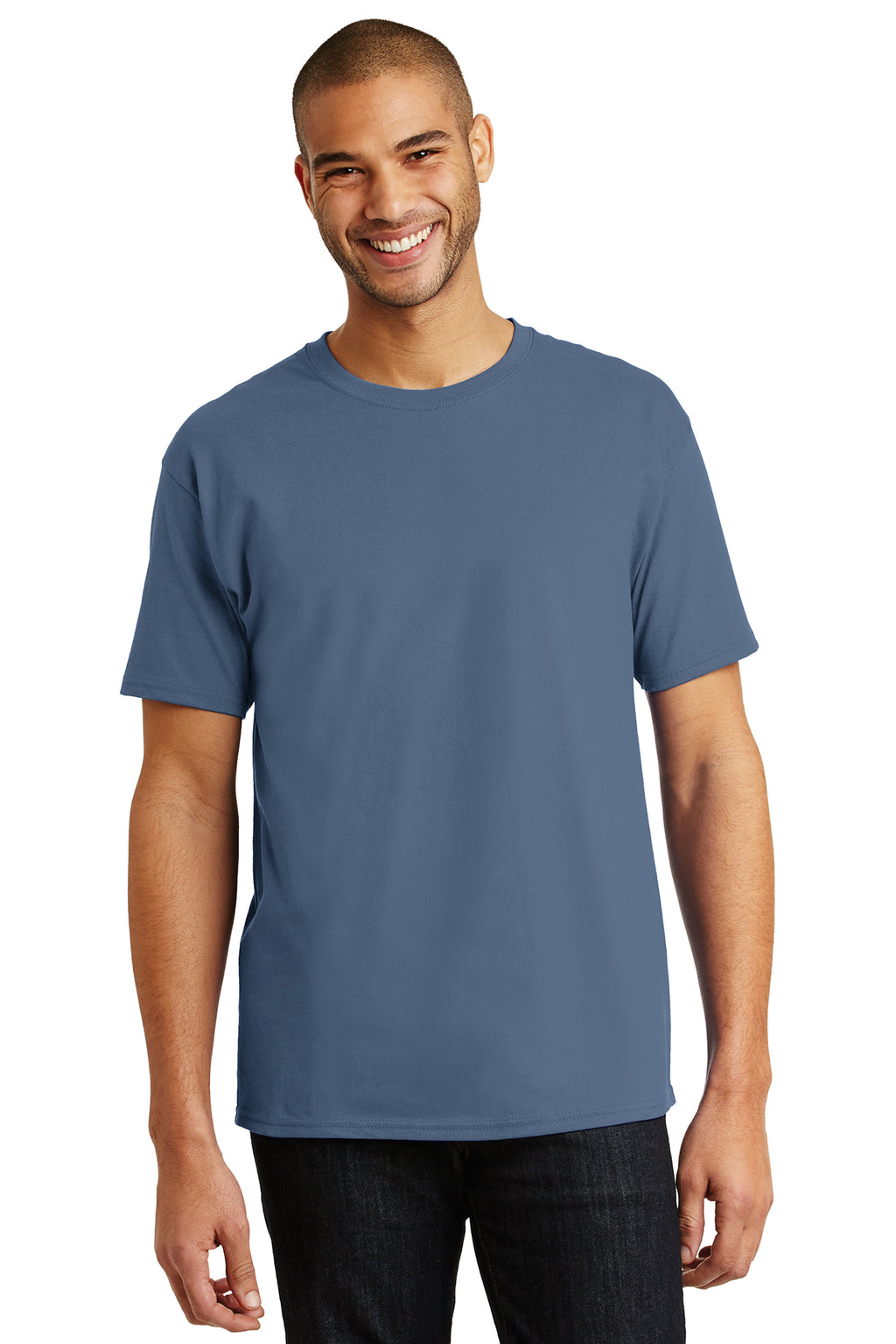 Hanes Heavyweight Cotton Crew Tee Shirt-11