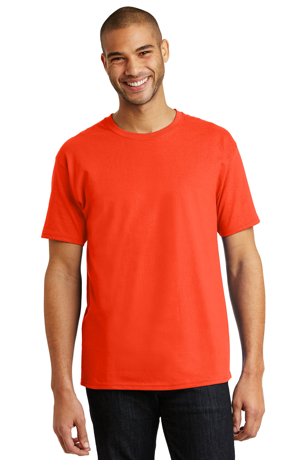 Hanes Heavyweight Cotton Crew Tee Shirt-2