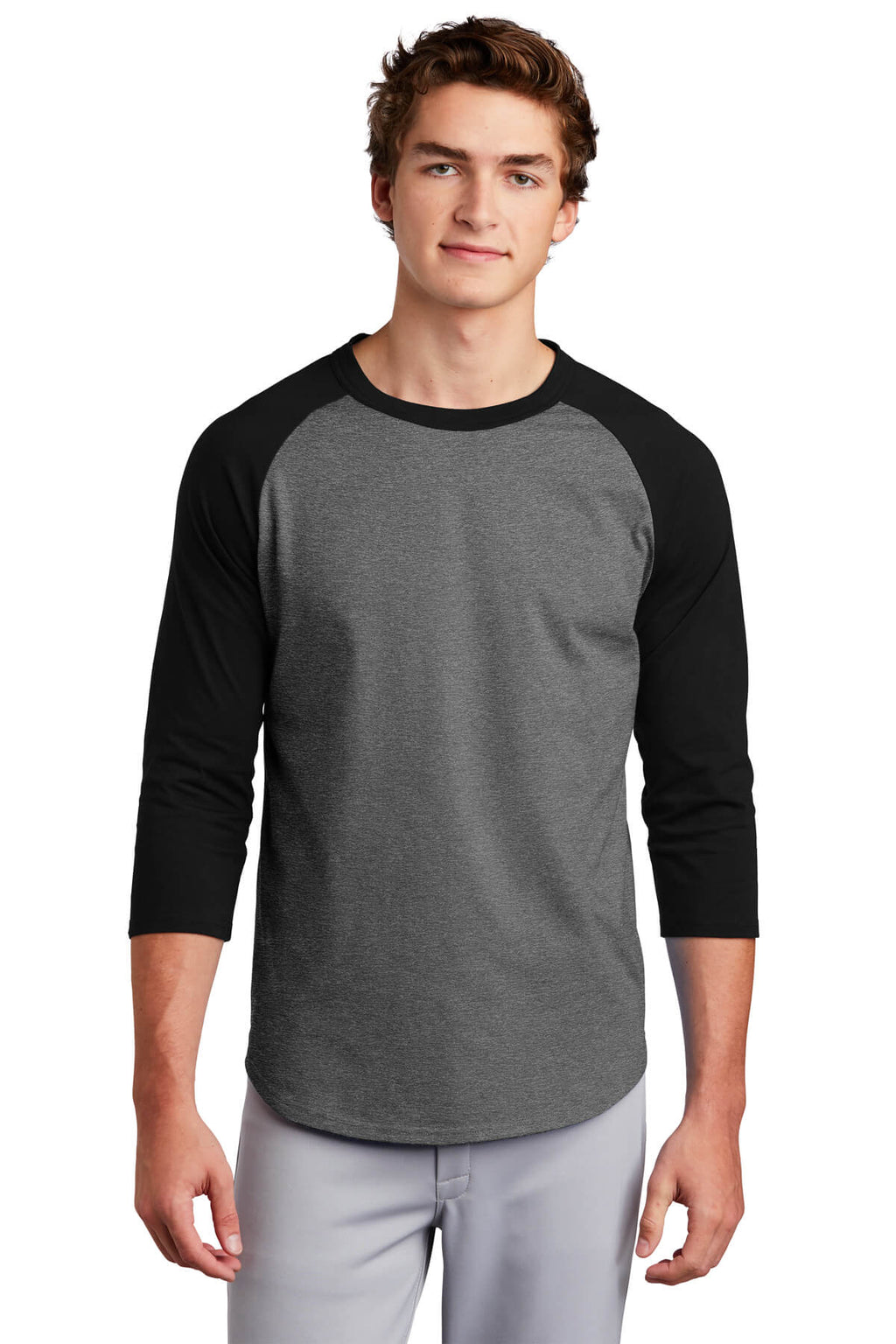 Sport-Tek Colorblock Jersey Baseball Tee Shirt-12