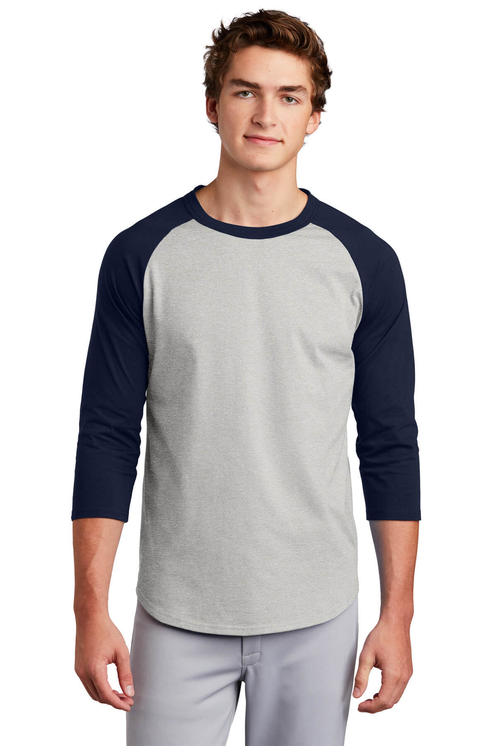 Sport-Tek Colorblock Jersey Baseball Tee Shirt-3