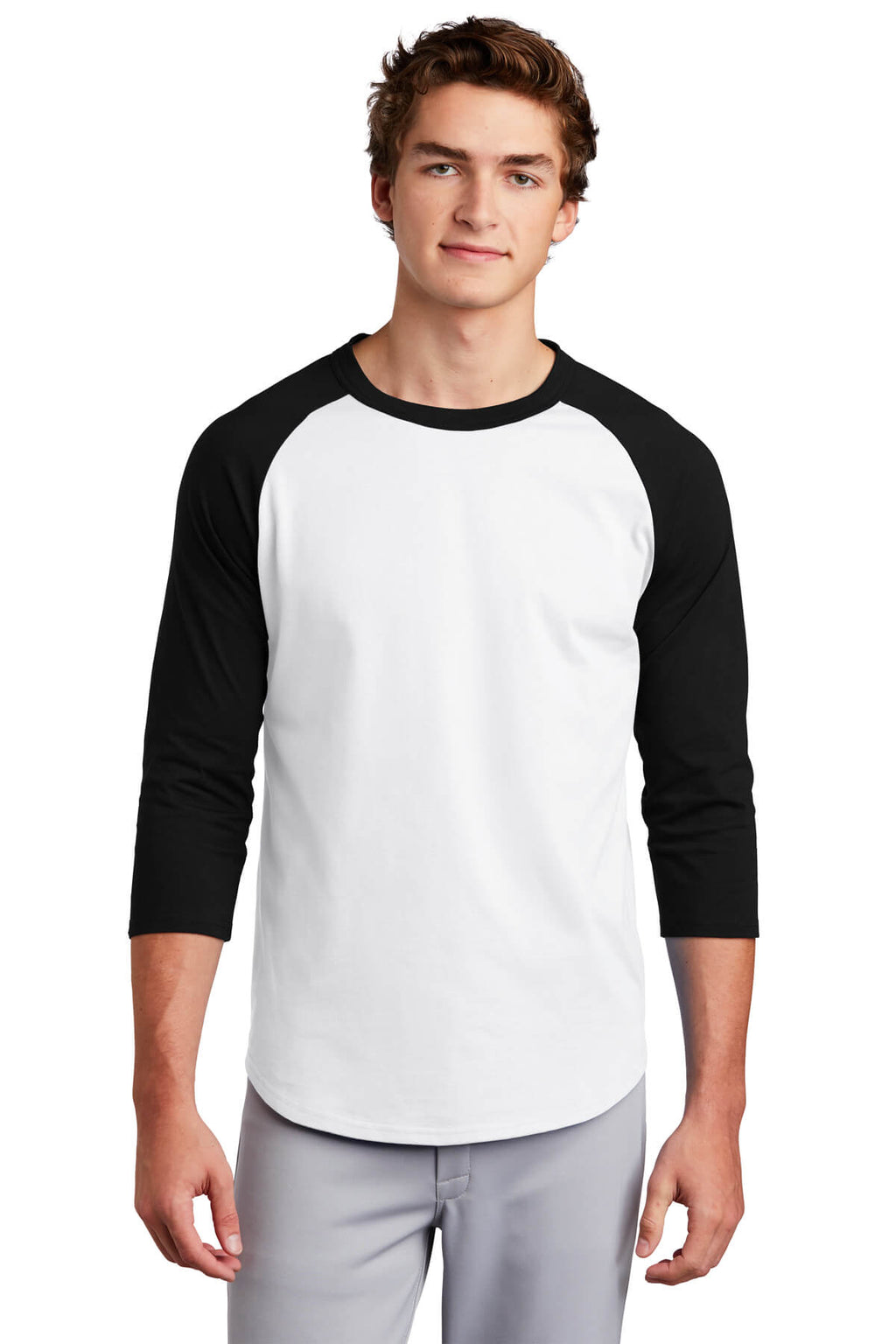 Sport-Tek Colorblock Jersey Baseball Tee Shirt-6