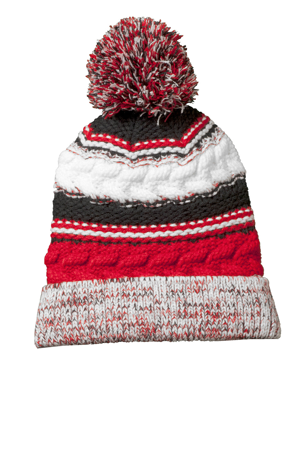 Sport-Tek Multicolor Pom Pom Beanie-7