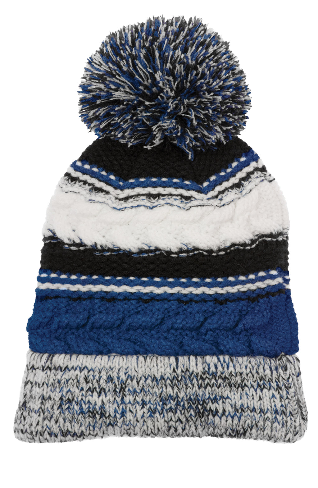 Sport-Tek Multicolor Pom Pom Beanie-1