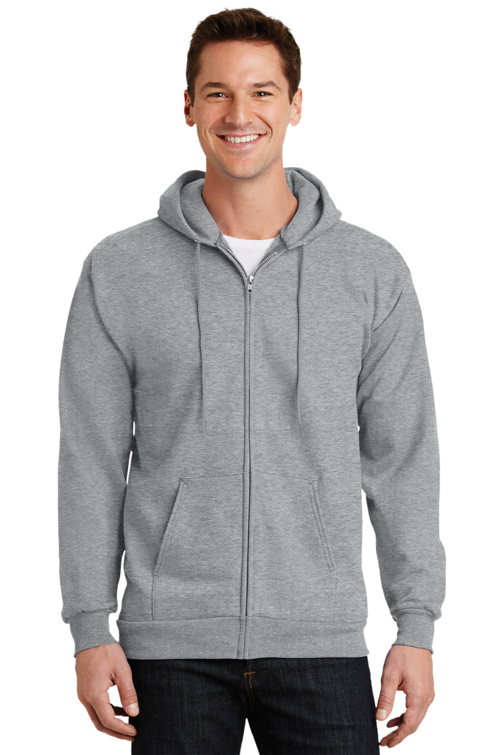 Port & Company Tall Ultimate Full-Zip Hooded Sweatshirt-2