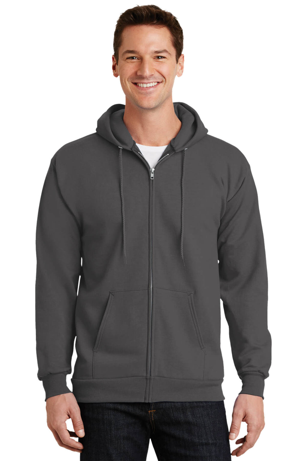 Port & Company Tall Ultimate Full-Zip Hooded Sweatshirt-3