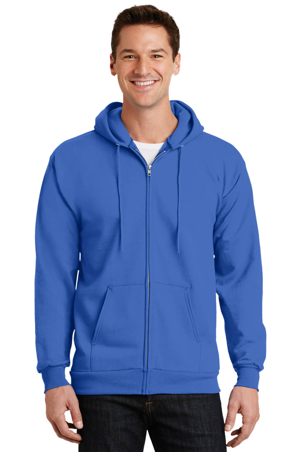 Port & Company Tall Ultimate Full-Zip Hooded Sweatshirt-6