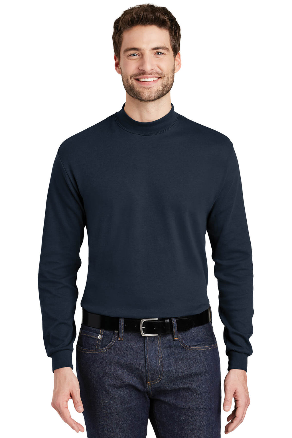 Port Authority Men's Long Sleeve Mock Turtleneck-2