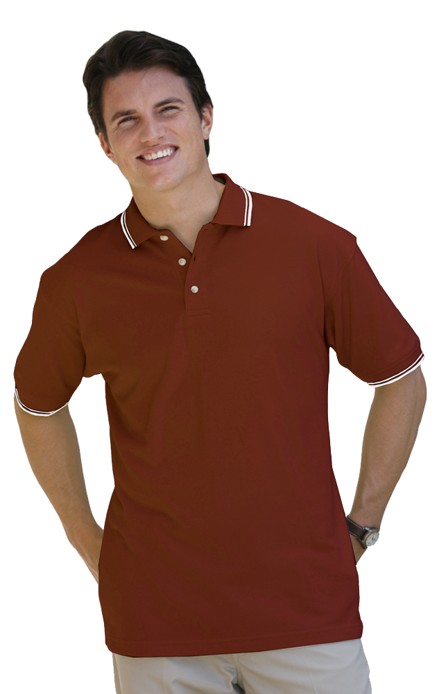 Blue Generation Men's Tipped "Superblend" Pique Polo-2