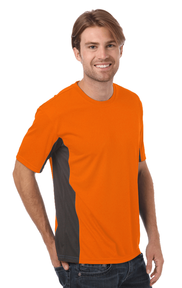 Blue Generation Men's Moisture Wicking Color Block Tee-6