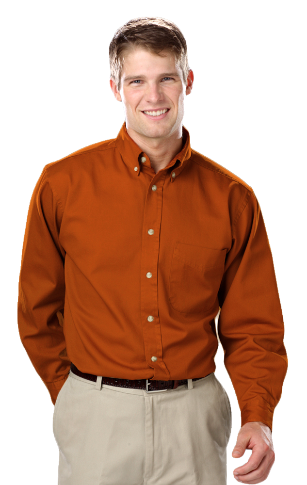 Blue Generation Men's TALL Long Sleeve Cotton Twill Shirt-16