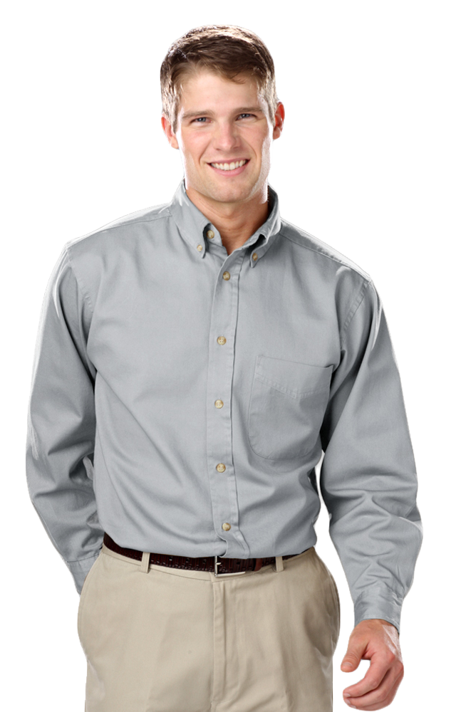 Blue Generation Men's TALL Long Sleeve Cotton Twill Shirt-20