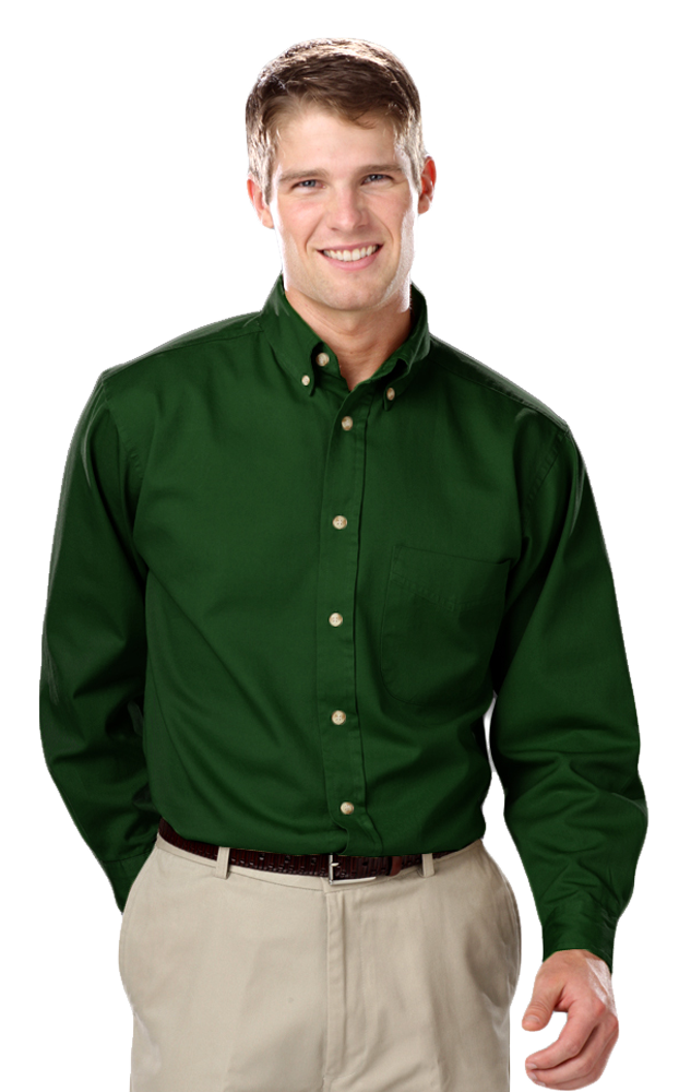 Blue Generation Men's TALL Long Sleeve Cotton Twill Shirt