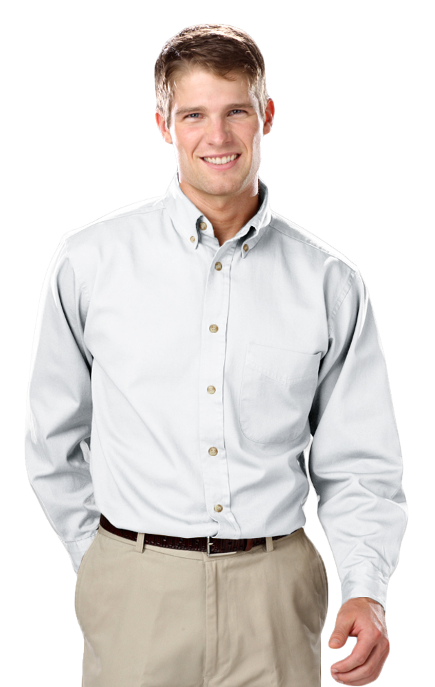 Blue Generation Men's TALL Long Sleeve Cotton Twill Shirt-14