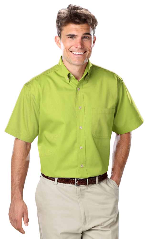 Short Sleeve Twill Shirt kiwi