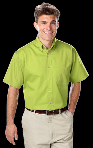 Short Sleeve Twill Shirt kiwi