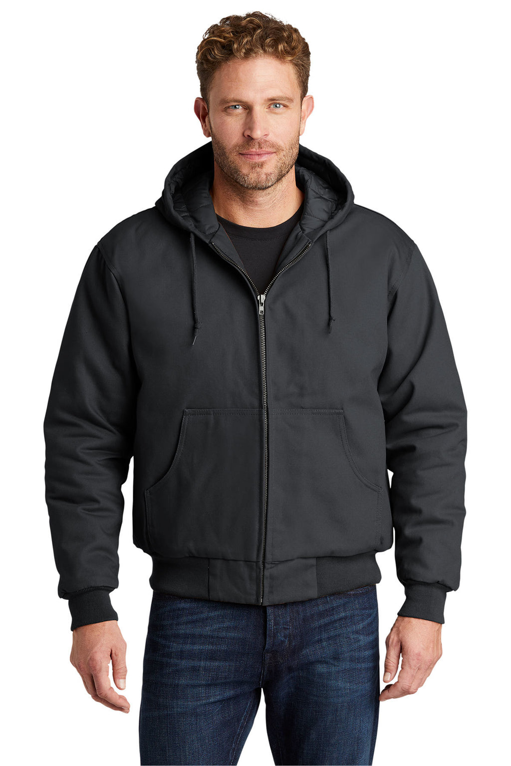 Cornerstone Duck Cloth Hooded Work Jacket-4