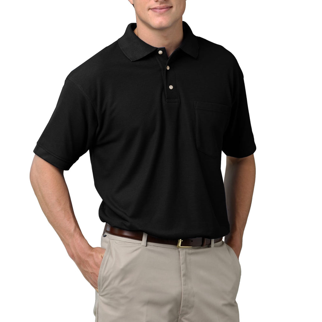 Blue Generation Men's 60/40 Pique Polo Shirt With Pocket