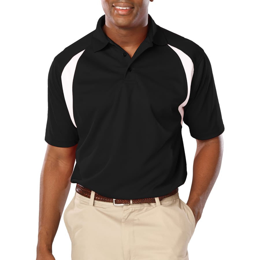 Blue Generation Men's Raglan Wicking Polo