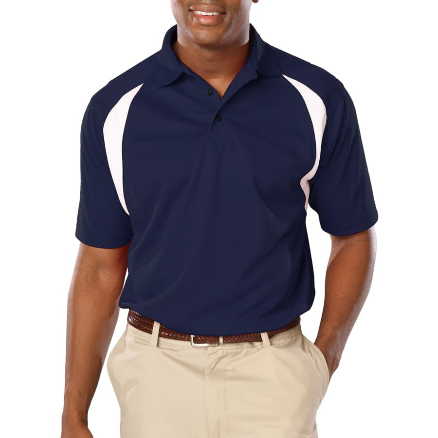 Blue Generation Men's Raglan Wicking Polo-7